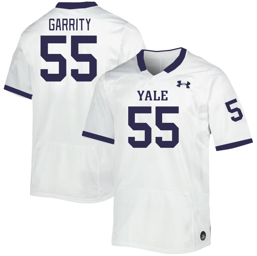 Men-Youth #55 Dylan Garrity Yale Bulldogs 2023 College Football Jerseys Stitched Sale-White